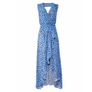 Parker Betty Floral Silk Ruffle Maxi Dress Size XS